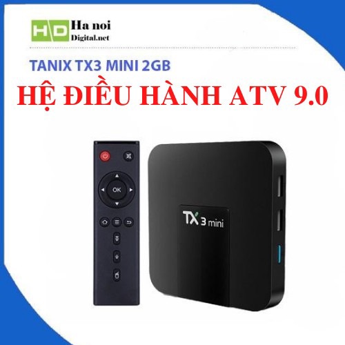 Android Tivi Box TX3 mini – 2G Ram và 16G bộ nhớ, Bluetooth, AndroidTV 9 – Phiên bản 2021