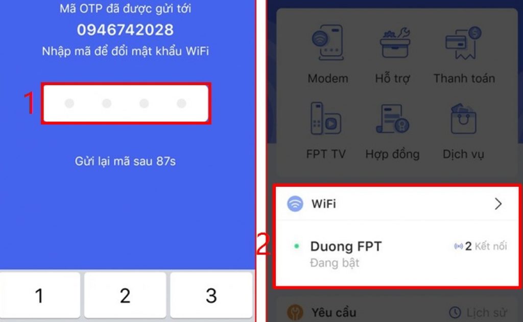 Cách đổi mật khẩu WiFi FPT bằng ứng dụng Hi FPT