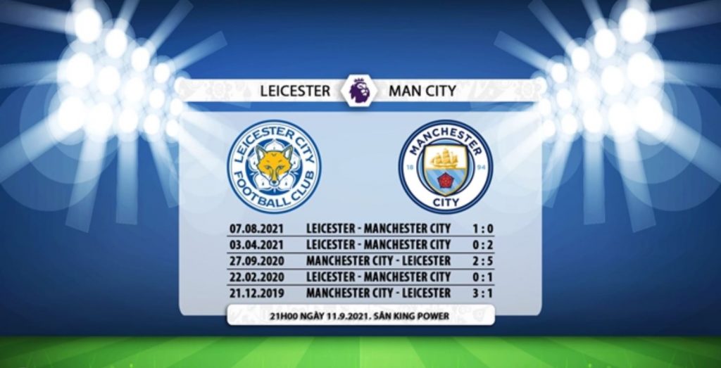 11/9 Trực Tiếp Leicester vs Man City vòng 4: phục thù Siêu Cúp Anh