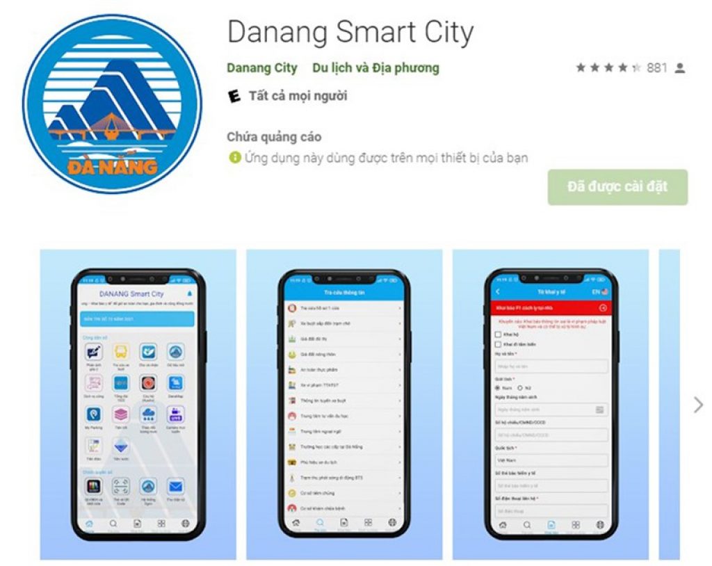 Cách tải ứng dụng DaNang Smart City