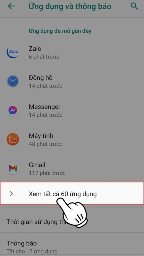 Lỗi ứng dụng ngăn chặn Google Play: Nhấn vào Xem tất cả ứng dụng
