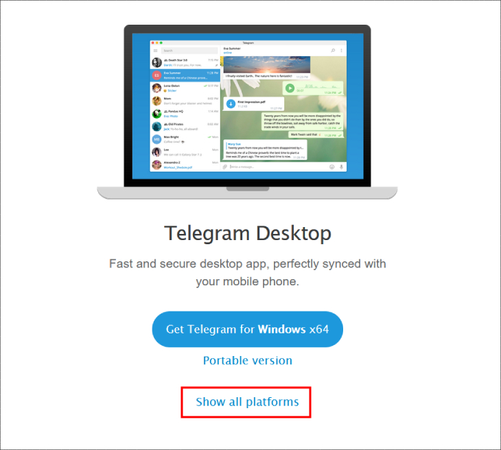 Tải Telegram cho máy tính