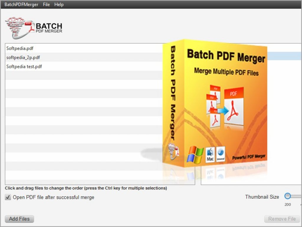 Batch Pdf Merge - Phần mềm gép file PDF miễn phí