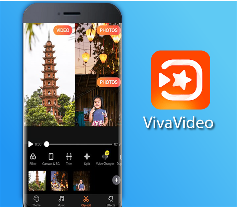 VivaVideo - app chỉnh sửa thay đổi giọng nói đa dạng