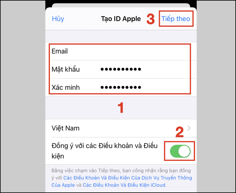 Cách tạo ID Apple mới trên iPhone/iPad