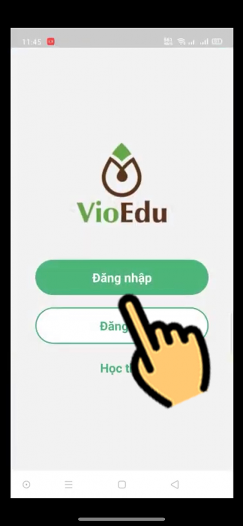 Đăng nhập để đăng nhập tài khoản VioEdu