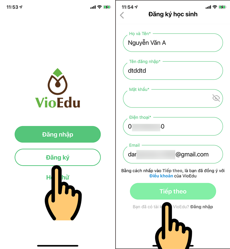 Hướng dẫn đăng ký, đăng nhập VioEdu cho học sinh