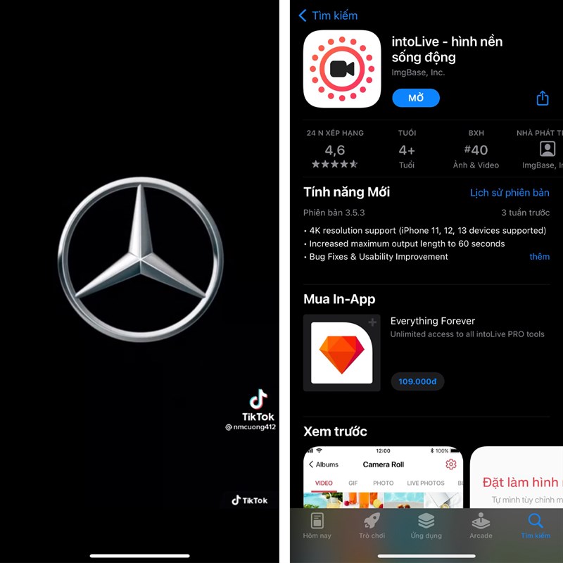 Cách cài logo Mercedes làm màn hình khóa cho iPhone