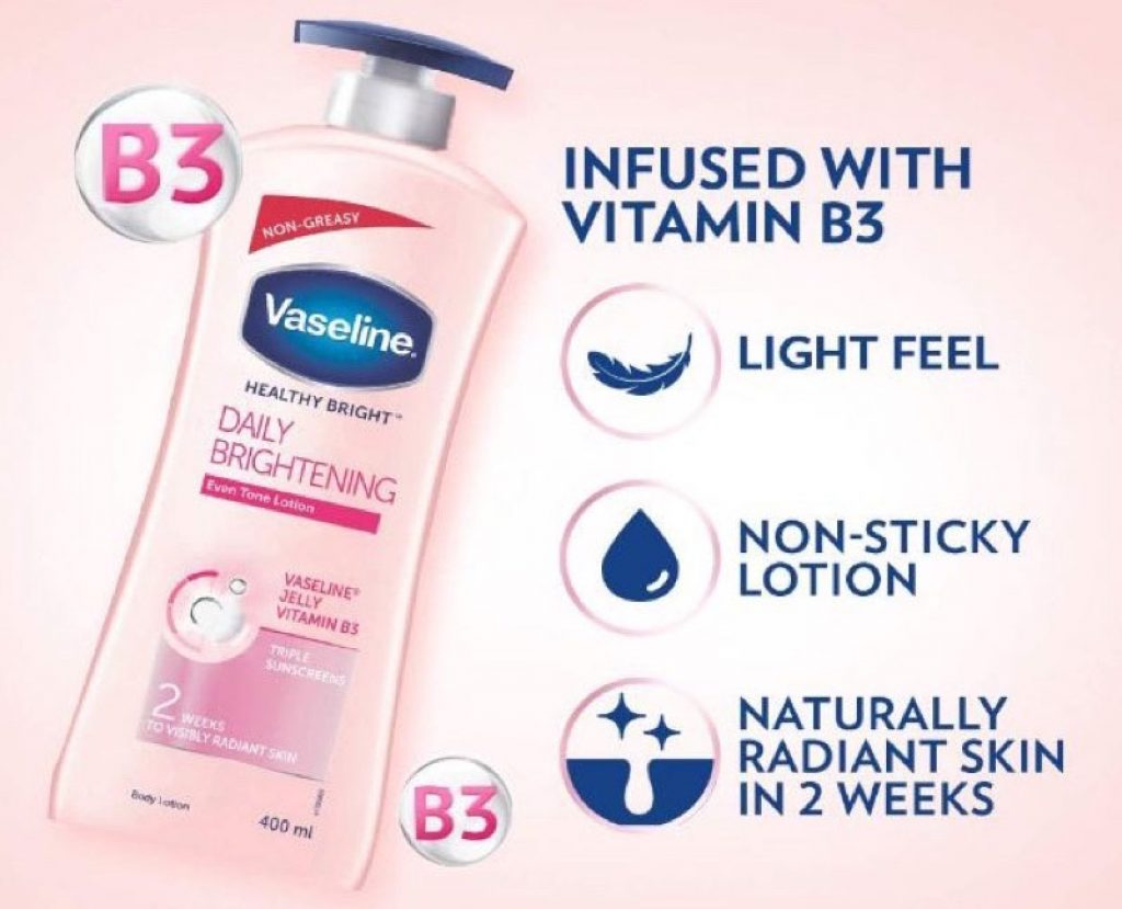 sữa dưỡng thể Vaseline Healthy White UV Lightening