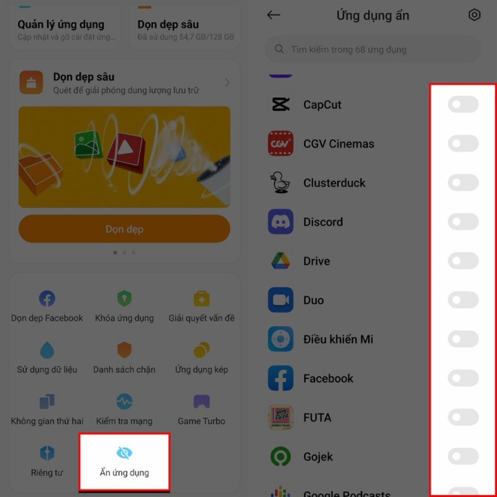 Cách ẩn ứng dụng trên Xiaomi để bảo mật ứng dụng riêng tư