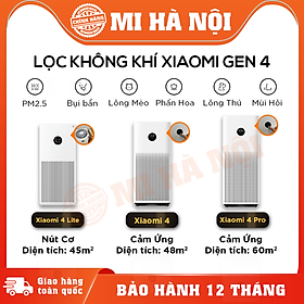 Máy lọc không khí Xiaomi Mi Air Purifier 4 Life / Gen 4 / 4 Pro / 3H / 3C Hàng Chính Hãng BH 12 tháng
